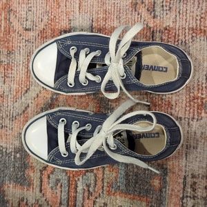 Navy converse shoes